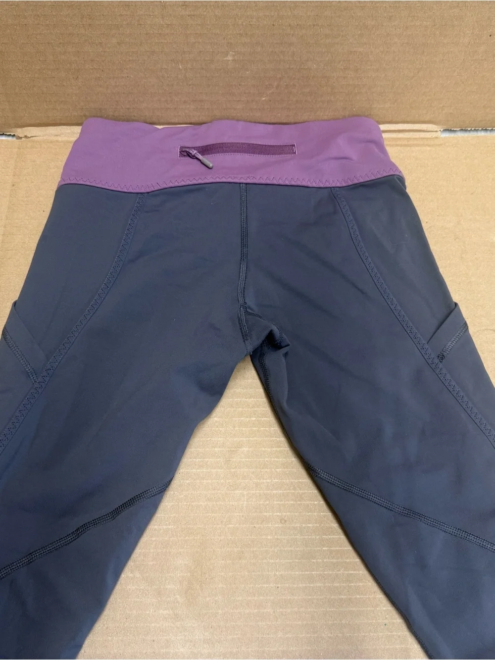 lululemon athletica  Leggings with Purple Waistband